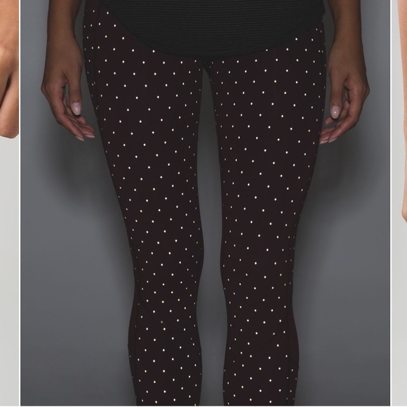 Lululemon Pace Rival Crop Burgundy Color Size 6 - Picture 5 of 9